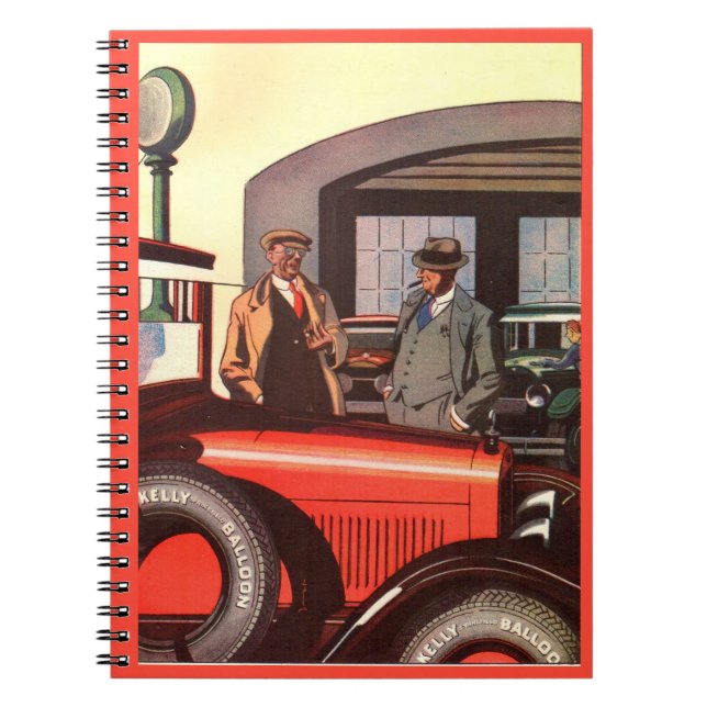 1920s Kelly Springfields tire ad - another one Spiral Notebook (Front)