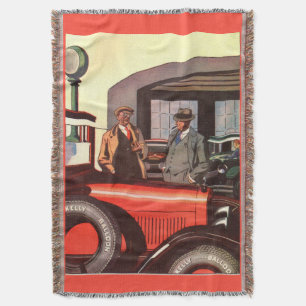 1920s Kelly Springfields tire ad - another one Throw Blanket