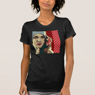1920s Lady in a Blue Hat Pop Art T-Shirt