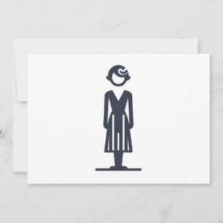 1920s lady invitation