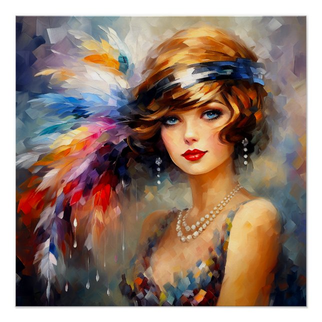 1920s Lady  Poster (Front)