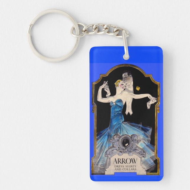 1920s Leyendecker Arrow shirt ad no. 1 Key Ring (Front)