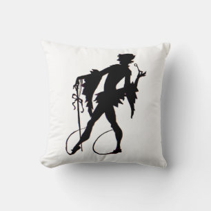 1920s magician silhouette cushion