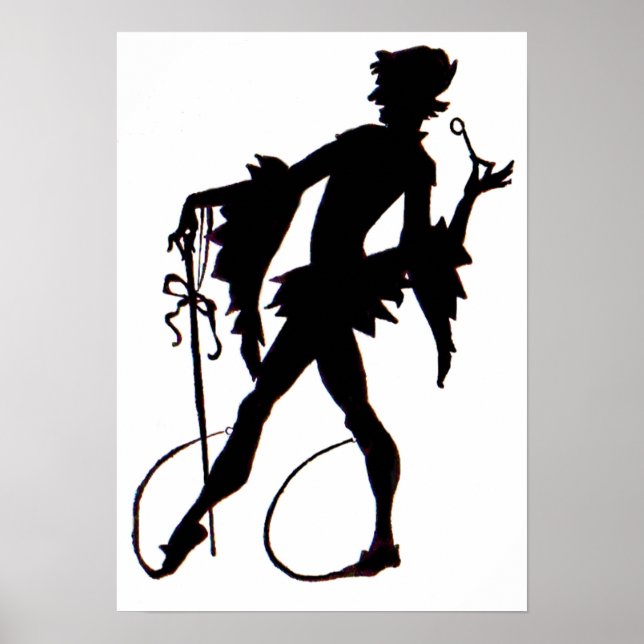 1920s magician silhouette poster (Front)