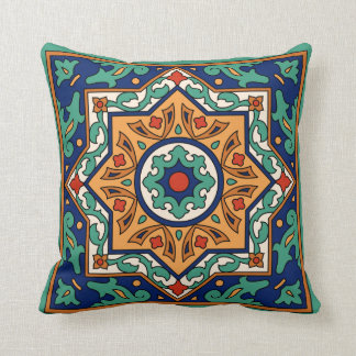 1920s Malibu Tile Design Cushion