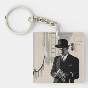 1920s Mr. Natty the sharp dressed man Key Ring