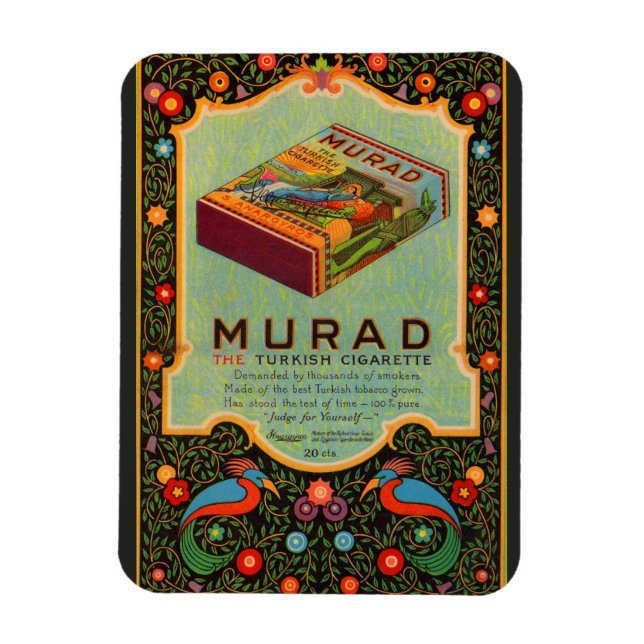 1920s Murad Cigarettes ad Magnet (Vertical)