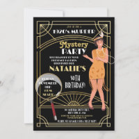 1920's Murder Mystery Birthday Dinner Party Deco