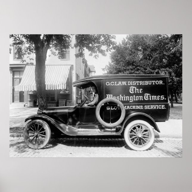 1920s Panel Truck Poster (Front)