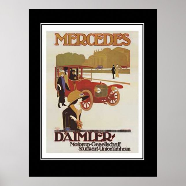 1920's Passanger Car Vintage Poster (Front)