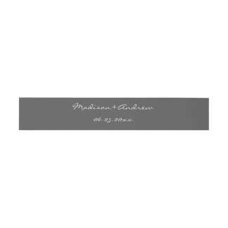1920's Pearl Belly Band - grey Invitation Belly Band