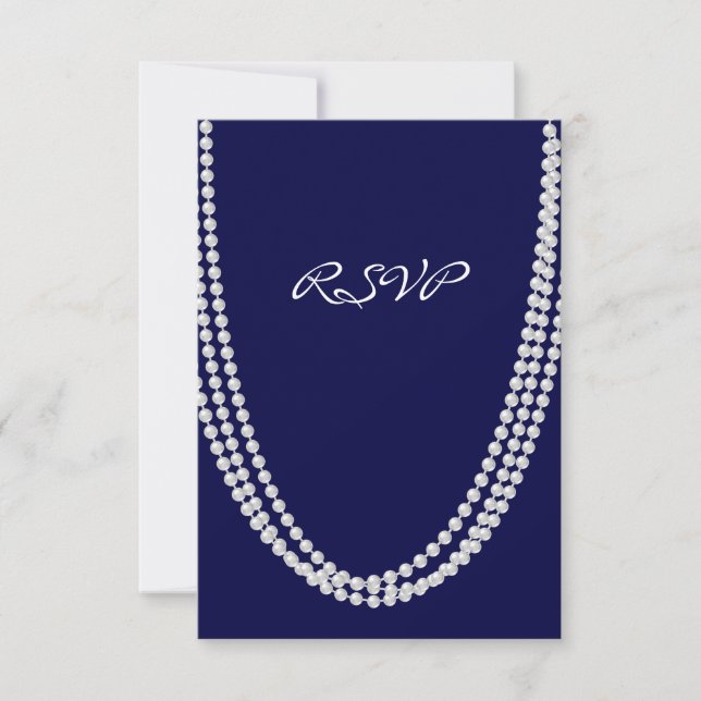 1920's Pearl RSVP - blue Card (Front)