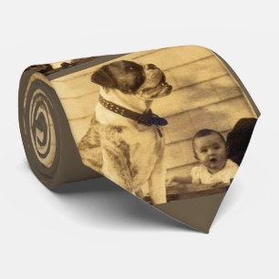 1920s pitbull guards baby neck tie