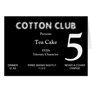 1920s Table Number Card