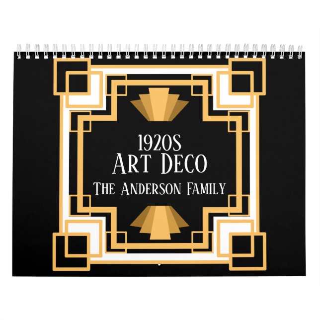 1920s Vintage Art Deco Family Photos Calendar (Cover)