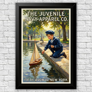 1920s Vintage Children’s Fashion Advertising  Poster