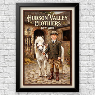 1920s Vintage Children’s Fashion Advertising Poster