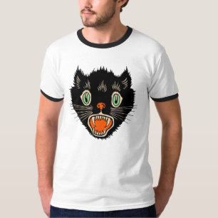 1920s - Vintage Halloween Black Cat T-Shirt