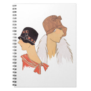 1920s women's fashion notebook