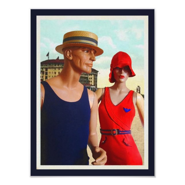 1920s Wool Bathing Suits Photo Print (Front)