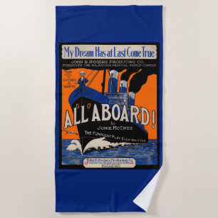 1921 All Aboard sheet music print