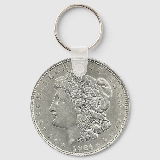 1921 Morgan Silver Dollar Key Chain (Front)