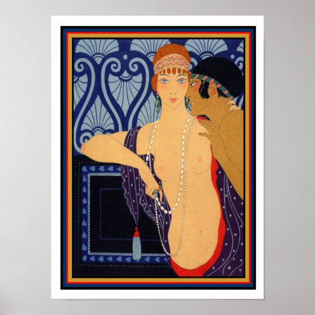1922 George Barbier Art Deco Print 12 x 16 (Front)