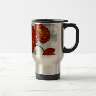 1922 Iceland Poppy Illustration Travel Mug