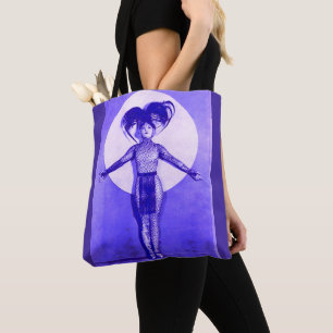 1922 oddball movie star get-up - blue tote bag