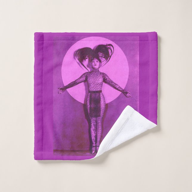1922 oddball movie star get-up - lavender bath towel set (Wash Cloth)
