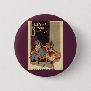 1923 Al Jolson’s Theatre playbill cover 6 Cm Round Badge