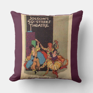 1923 Al Jolson’s Theatre playbill cover Cushion