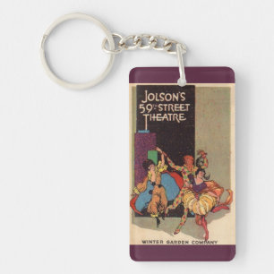 1923 Al Jolson’s Theatre playbill cover Key Ring