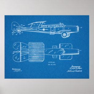 1923 Flying Car Autoplane Patent Art Drawing Print