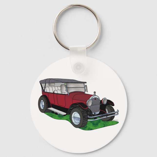 1923 Oldsmobile Touring - Red Key Ring (Front)