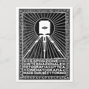 1923 Turin Photo Expo Poster Postcard