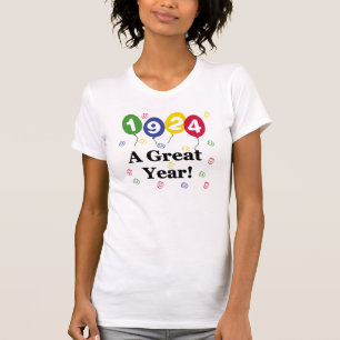 1924 A Great Year Birthday T-Shirt