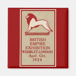 1924 British Empire Exhibition Poster Magnet