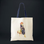 1924 Fashion Illustration Tote Bag<br><div class="desc">Lovely tote bag that sports a beautiful woman in a gown from 1924. Great not only as a tote bag,  but as a unique gift wrap for another present inside!!</div>