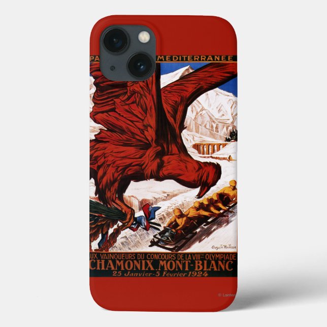 1924 Olympic Winter Games Poster Case-Mate iPhone Case (Back)