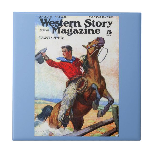 1924 Western Story magazine cover Tile (Front)