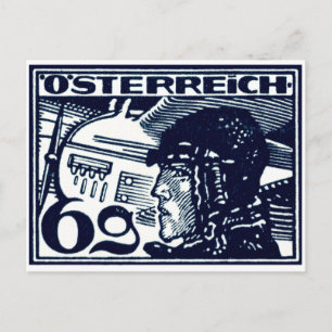 1925 Austrian Air Mail Postcard