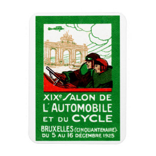 1925 Brussels Automotive Exposition Magnet