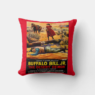 1925 Buffalo Bill, Jr. - Desert Demon movie poster Cushion