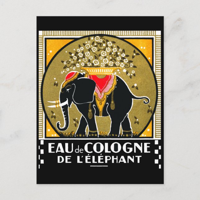 1925 Cologne De L'Elephant Postcard (Front)