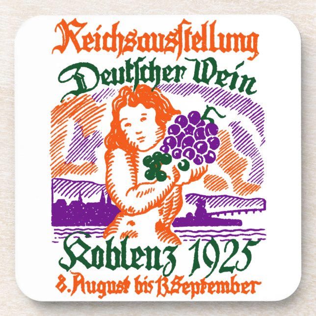1925 German Wine Festival Coaster (Front)