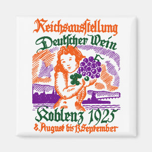 1925 German Wine Festival Magnet