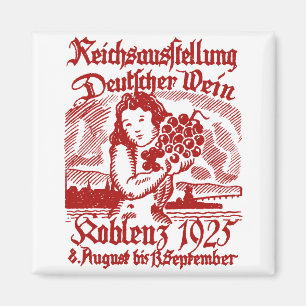 1925 German Wine Festival Magnet