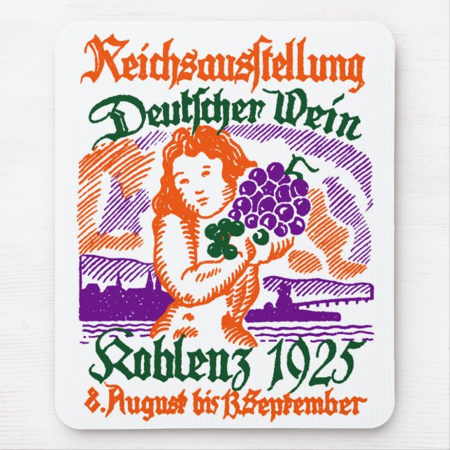 1925 German Wine Festival Mouse Pad (Front)