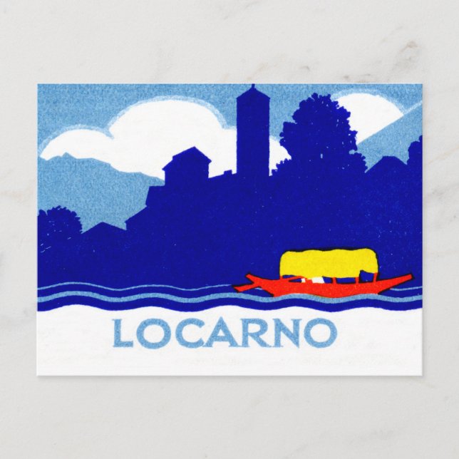 1925 Locarno Switzerland Postcard (Front)